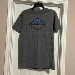 Patagonia Mens tshirt, gray, slim fit